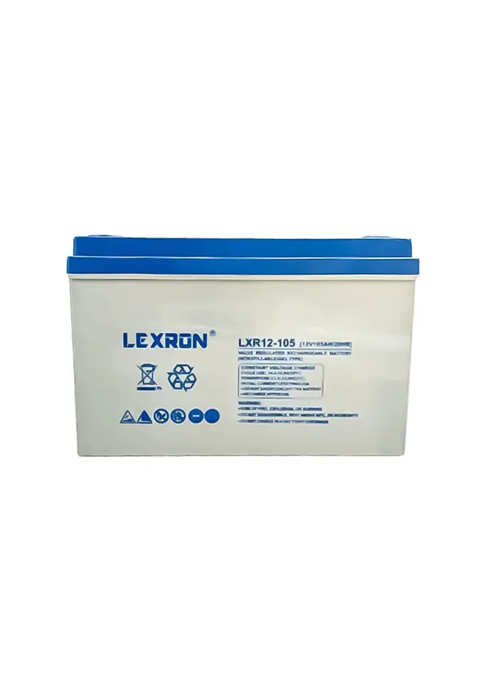 Lexron 105 Ah Solar Jel Akü - 2025 Yılı Üretim
