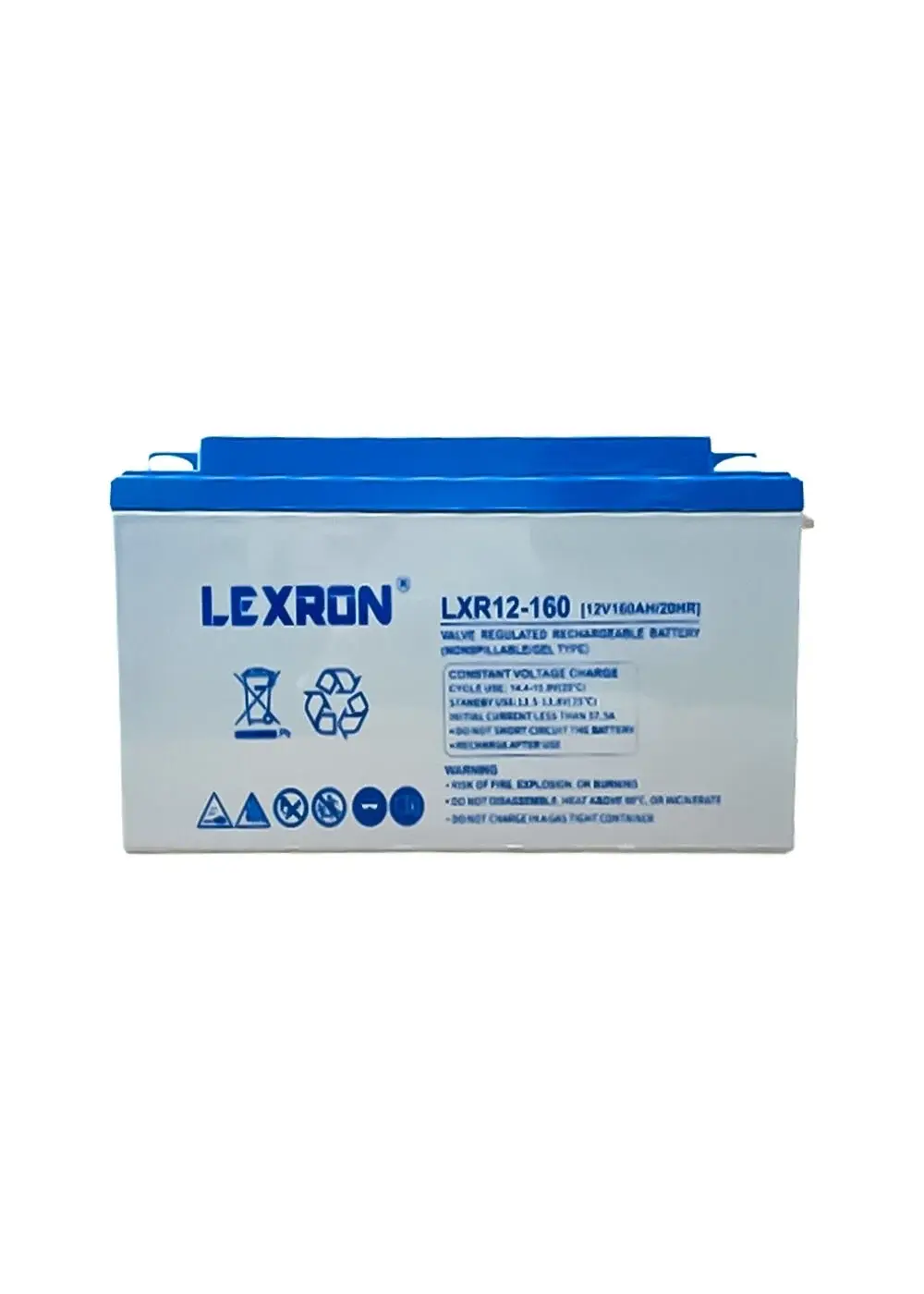 Lexron 160 Ah Solar Jel Akü - 2025 Yılı Üretim