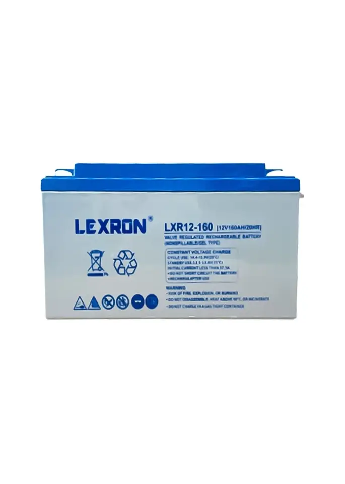 Lexron 160 Ah Solar Jel Akü - 2025 Yılı Üretim