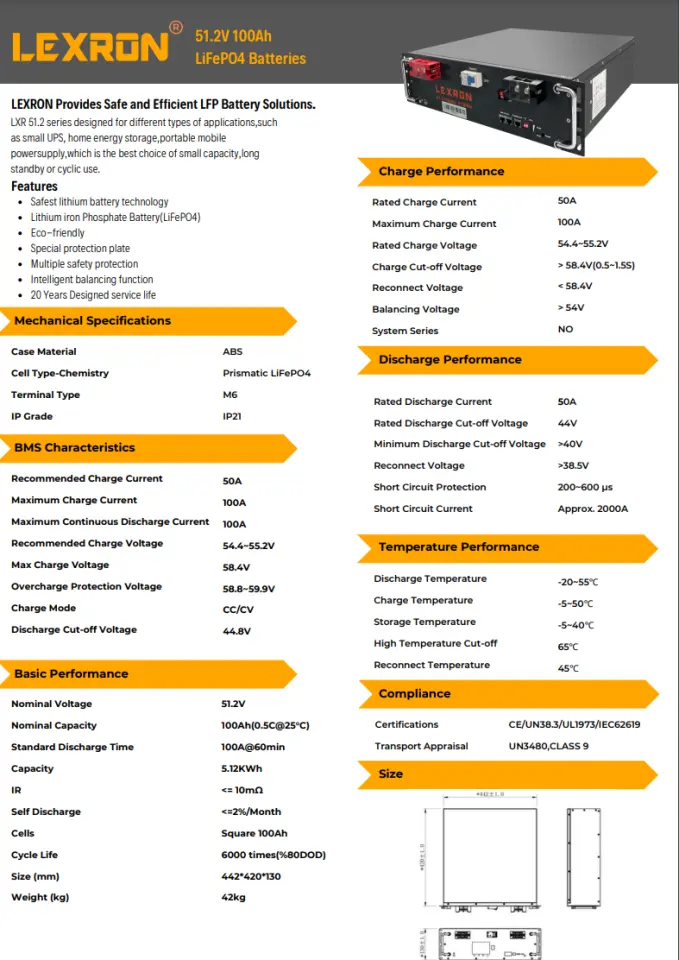 Lexron 51.2 V 100 Ah Lityum Akü - 5120 W LiFePO₄ Premium Serisi