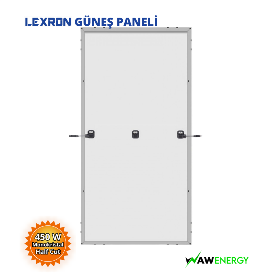 Lexron 450 Watt Half Cut Monokristal Güneş Paneli 144 Hücre