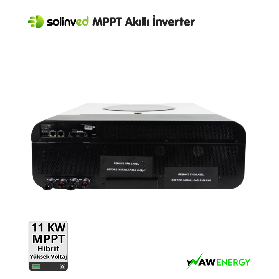 Solinved 11 Kw 48 Volt Hibrit İnverter MPPT Yüksek Voltaj Max-II Serisi