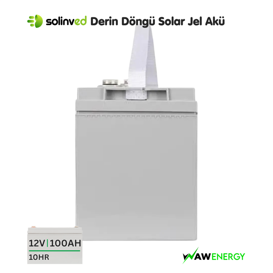 Solinved 12V 100Ah Solar Jel Akü