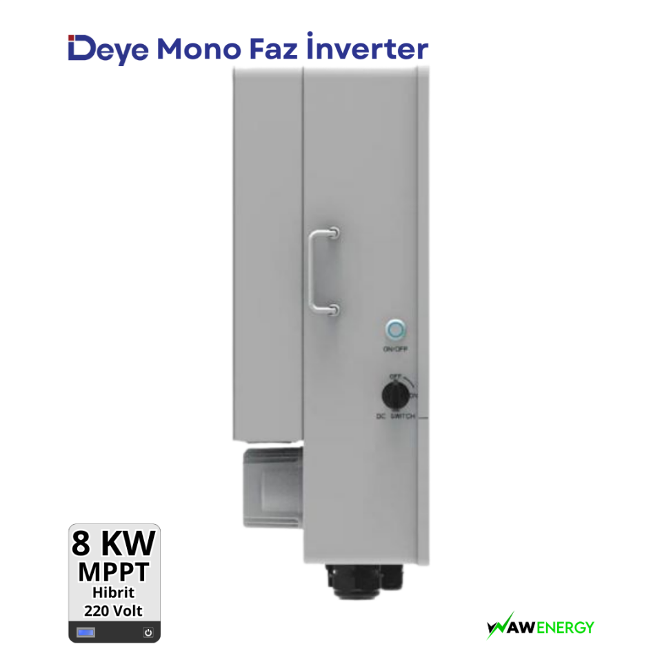 Deye 8Kw Hibrit Monofaze LV On Grid 220 Volt İnverter