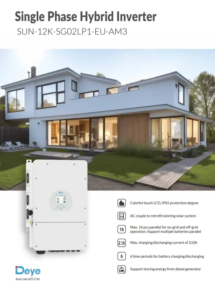 Deye Monofaze 12Kw 48Volt Hibrit Ongrid/Offgrid Solar İnverter - 3 MPPT 6 String