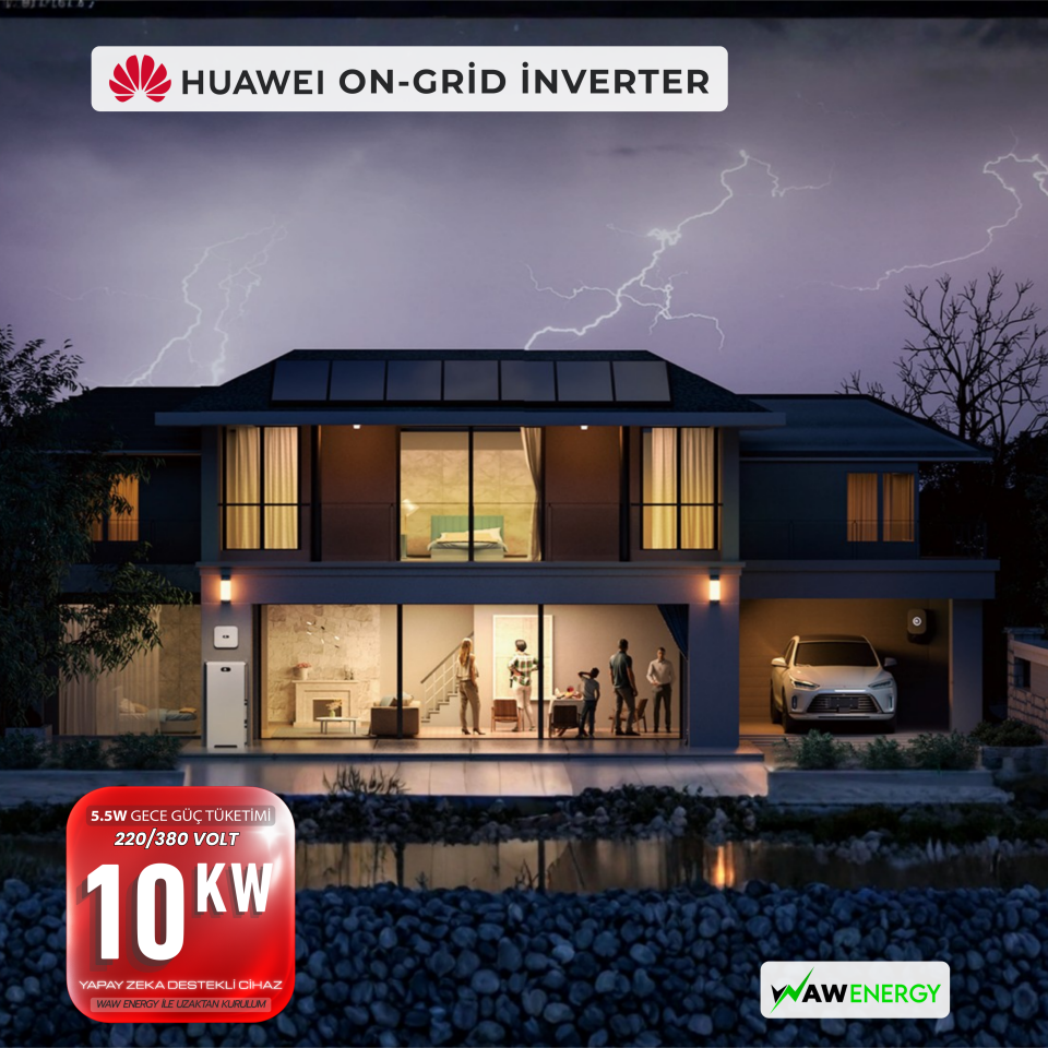 Huawei 10 Kw On-Grid Trifaze Hibrit İnverter Sun2000-10KTL-M1