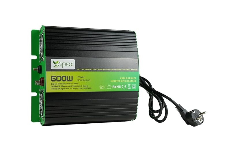 NPS600-12 Apex 600W Şarjlı Tam Sinüs İnverter 12V