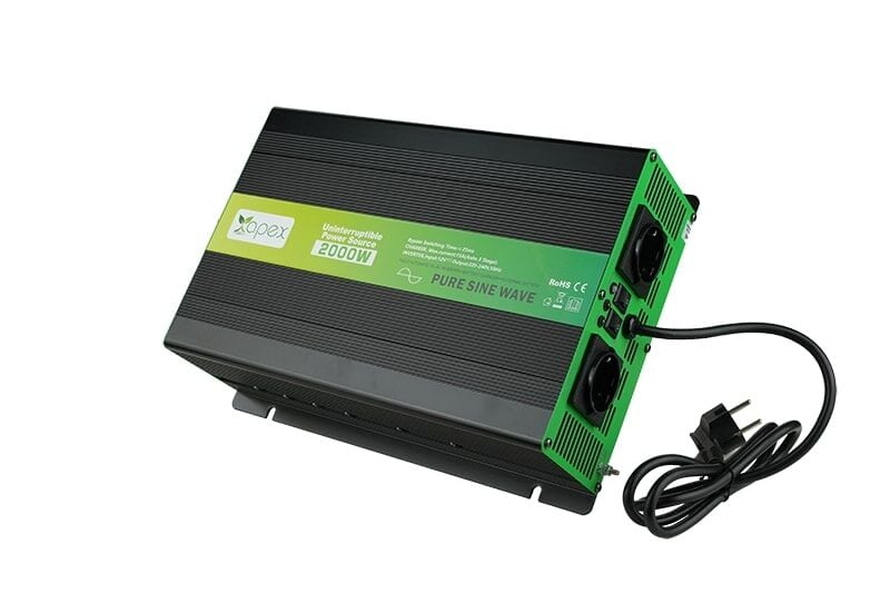 NPS2000-12 Apex 2000W Şarjlı Tam Sinüs İnverter 12V