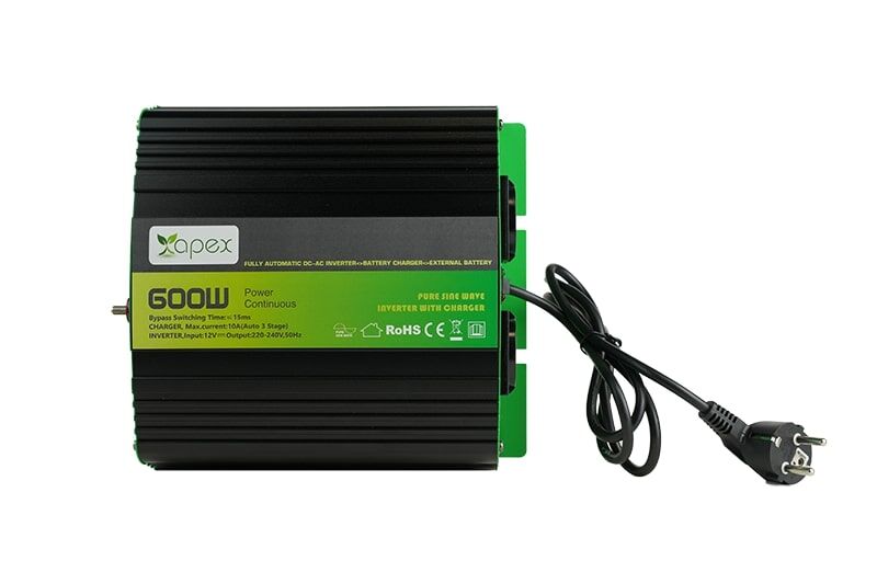 Apex 600W Şarjlı Tam Sinüs İnverter 24V NPS600-24