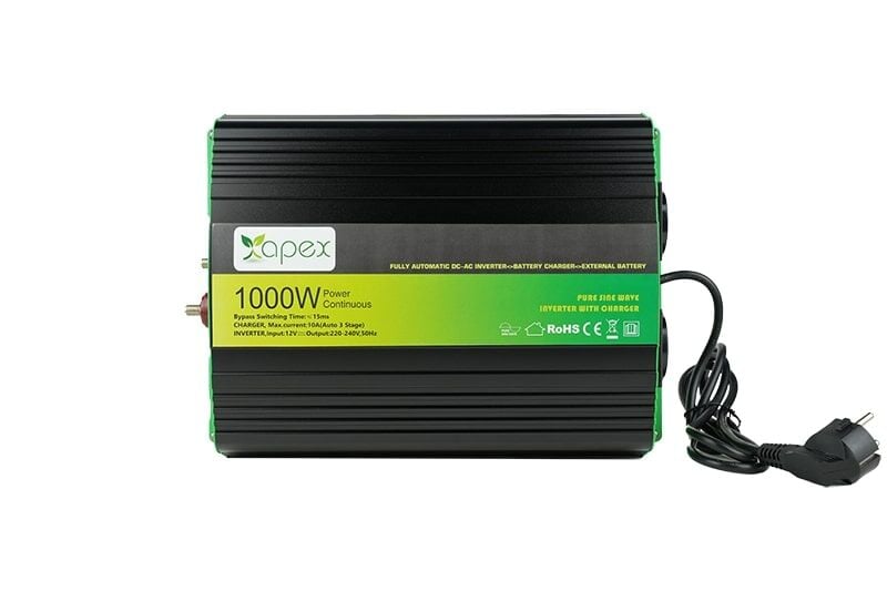 NPS1000-24 Apex 1000W Şarjlı Tam Sinüs İnverter 24V