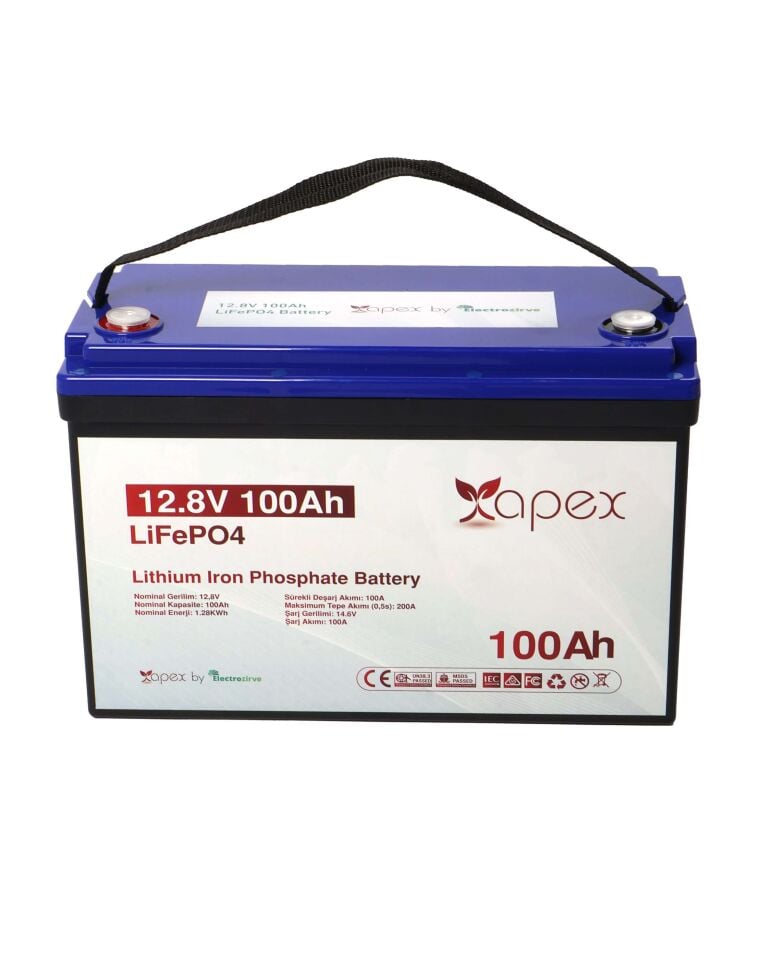 APX-YRO-BOX Apex 12.8V 100Ah Lityum (LiFePO4) Batarya