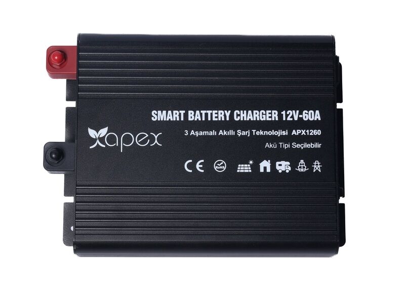 Apex 12V 60A Smart Akü Şarj Cihazı APX1260