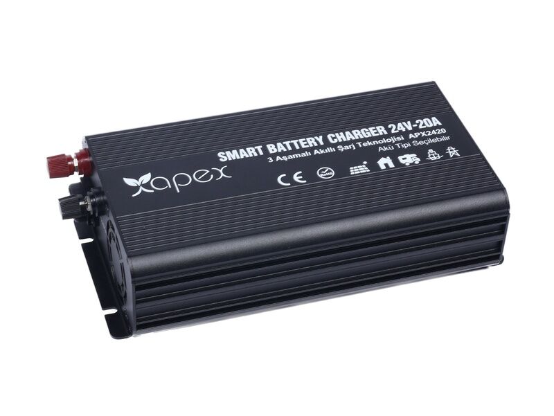 Apex 24V 20A Smart Akü Şarj Cihazı APX2420