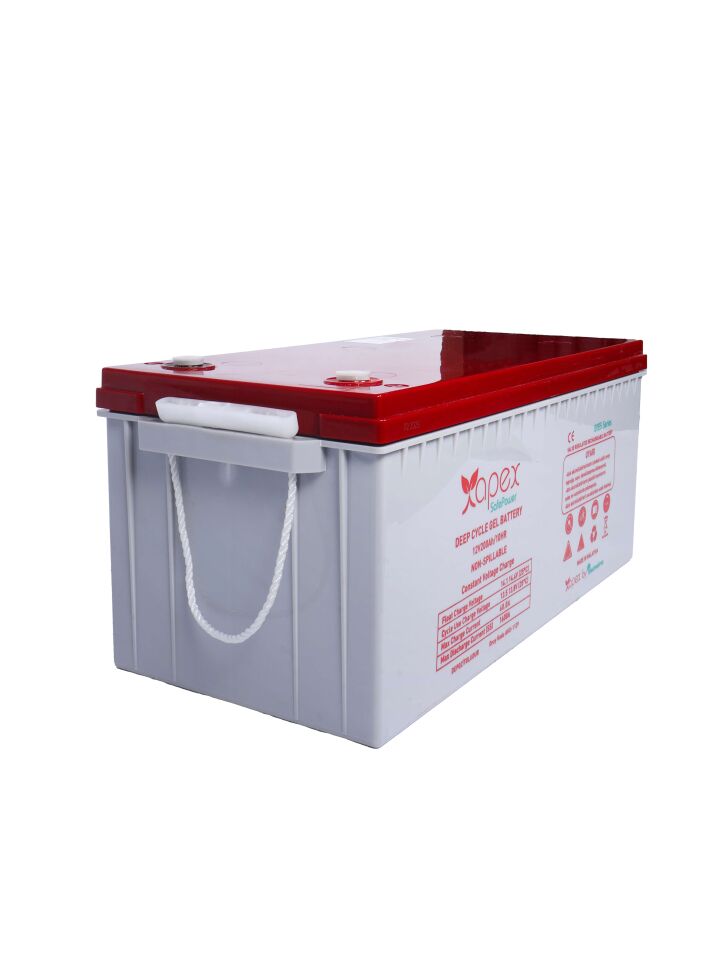 12V 200Ah Safepower Jel Akü Apex - 2026 Üretim