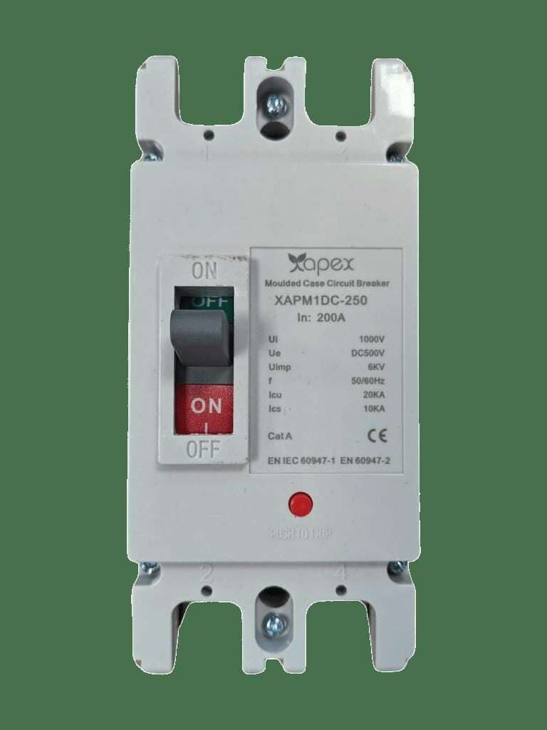 Apex DC Kartuş Sigorta Çift Kanal 2P/200A DC 500V