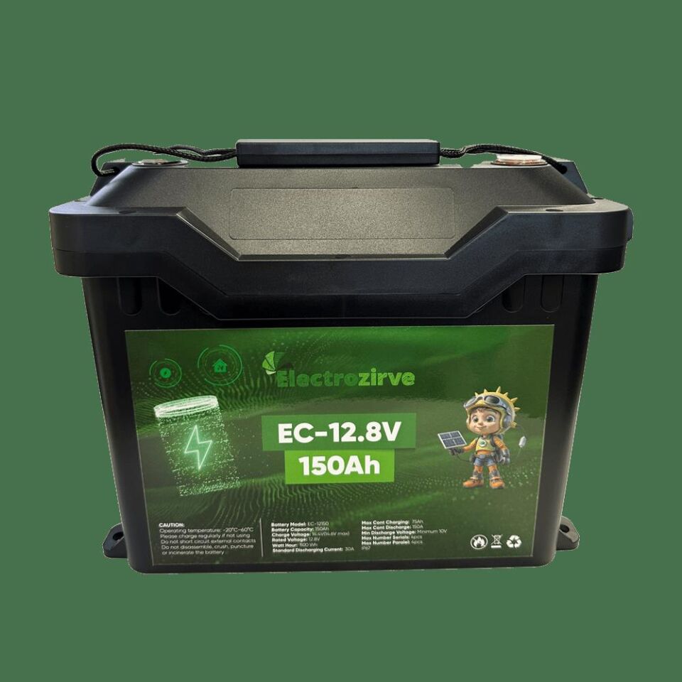 ELC-ITG-BOX Electrozirve 12.8V 150Ah Lityum (LiFePO4) Batarya