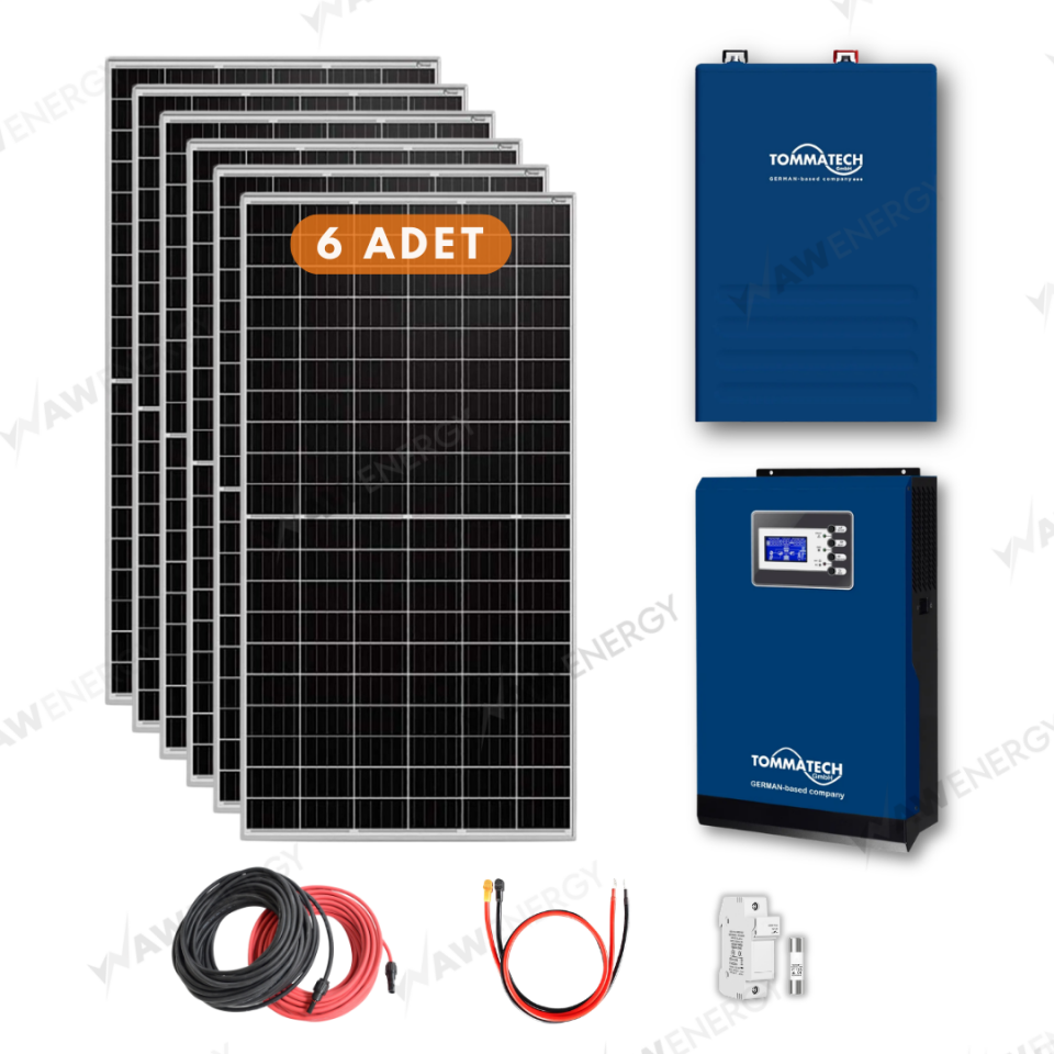 Tommatech 5 kW Lityum Hazır Solar Enerji L Paketi