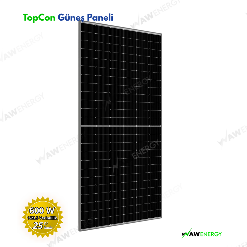 600Wp A Class 144TN M10 Topcon Monokristal Güneş Paneli