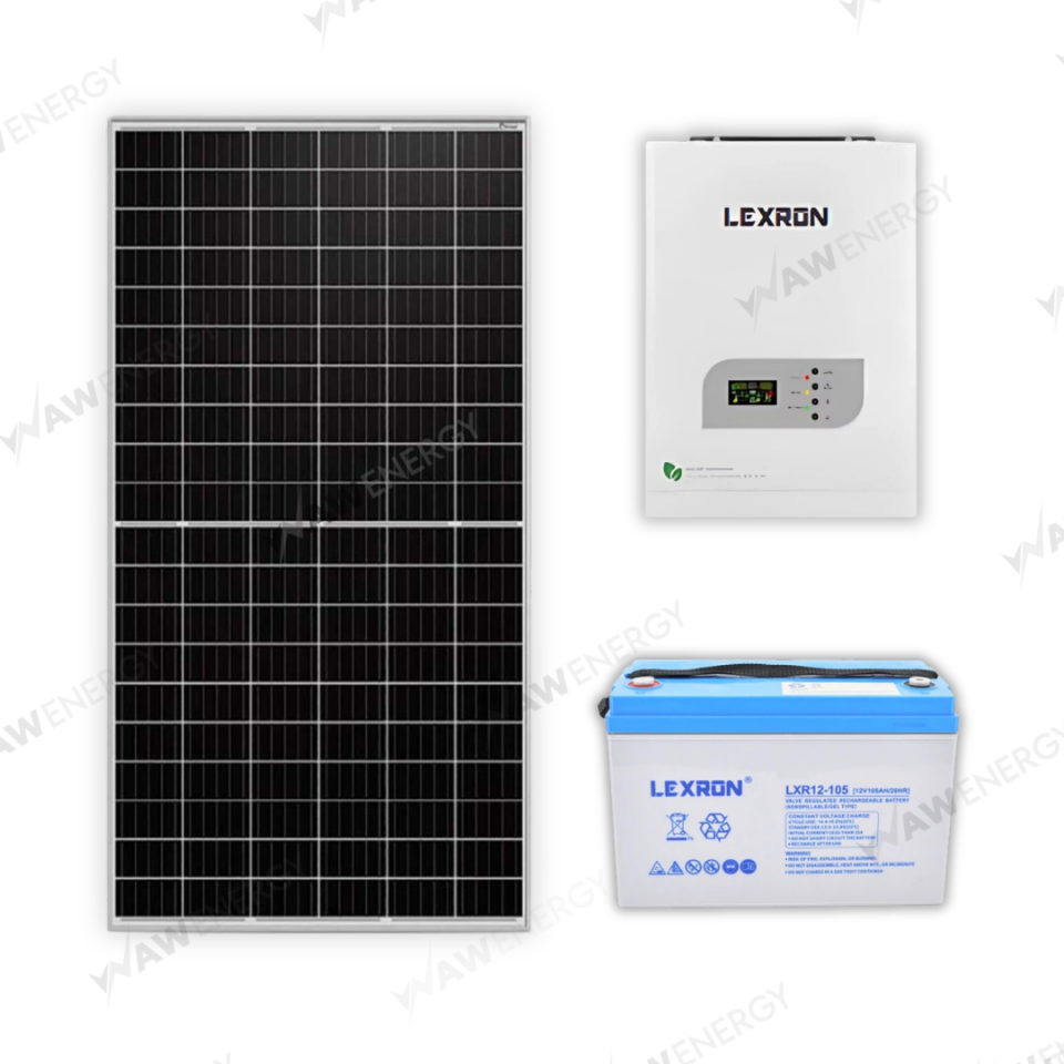 Lexron 1kW Akıllı İnverterli Güneş Enerjisi Bağ Evi Paketi (S Paket)